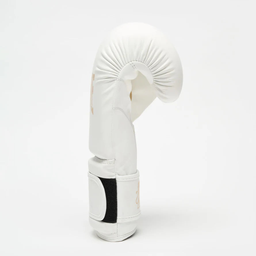 LEONE WHITE & GOLD EDITION BOXING GLOVES