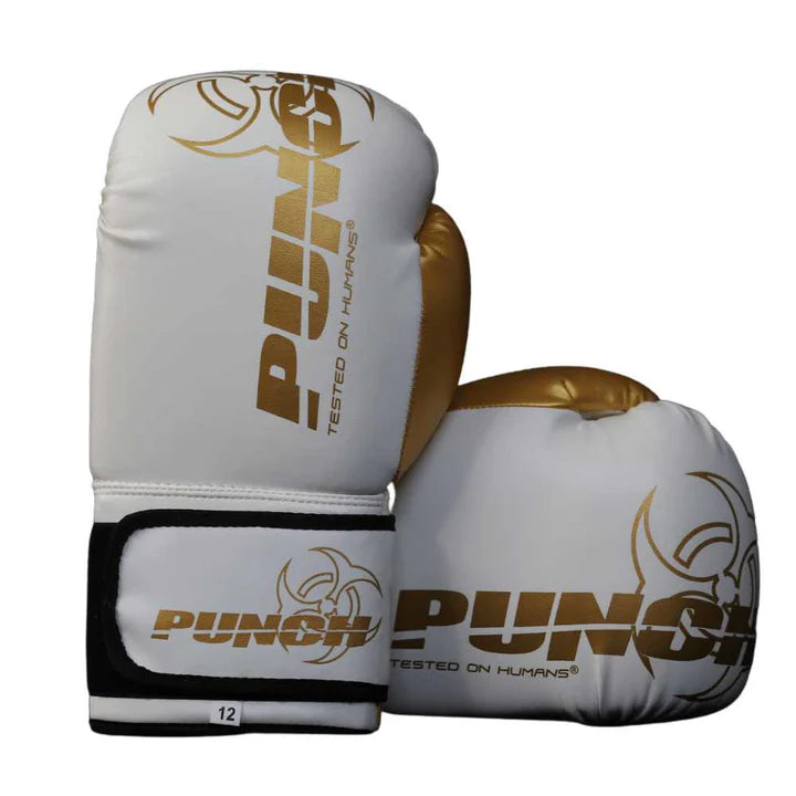 Punch Urban Boxing Gloves - White/Gold