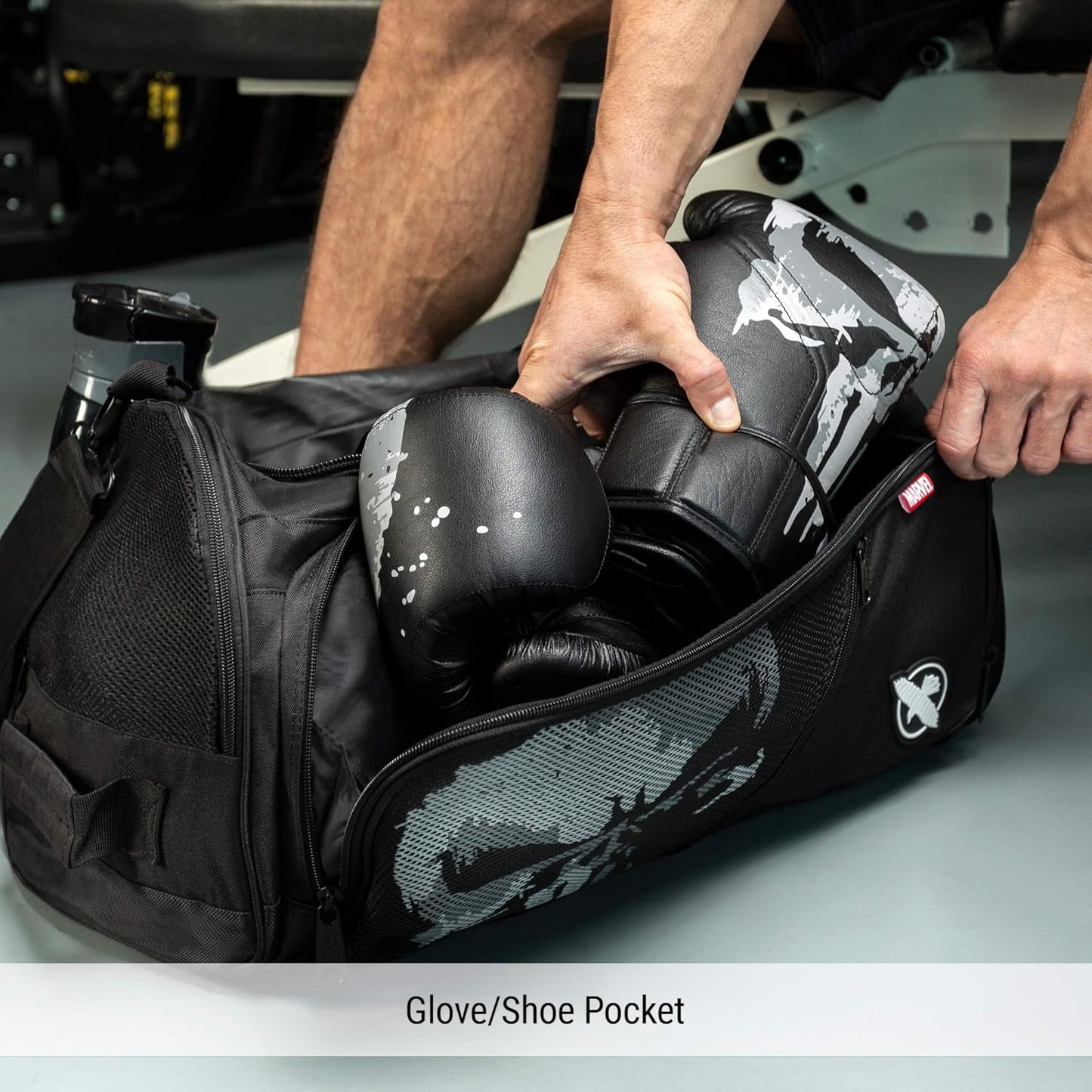 HAYABUSA MARVEL "THE PUNISHER" GYM DUFFLE BAG