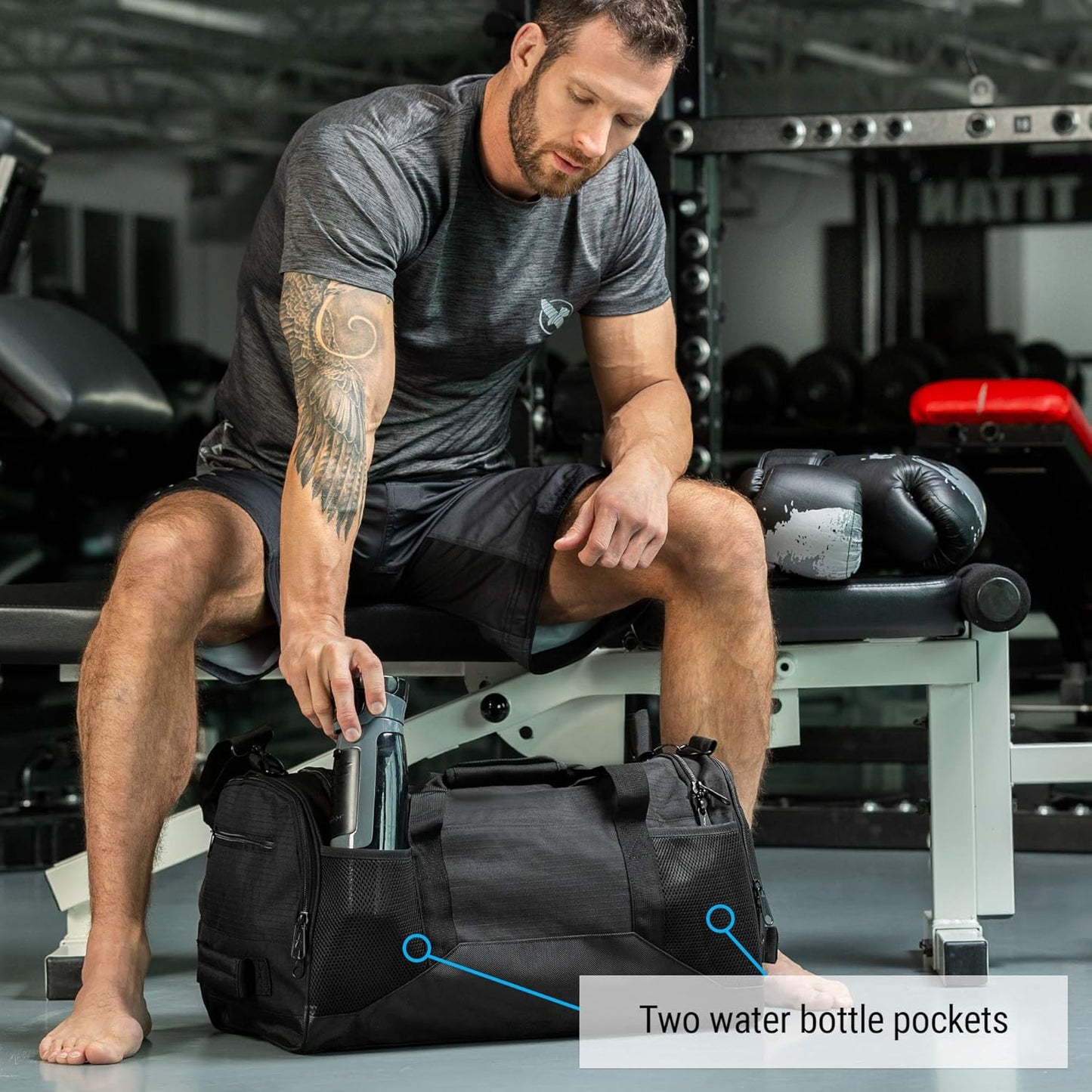 HAYABUSA MARVEL "THE PUNISHER" GYM DUFFLE BAG