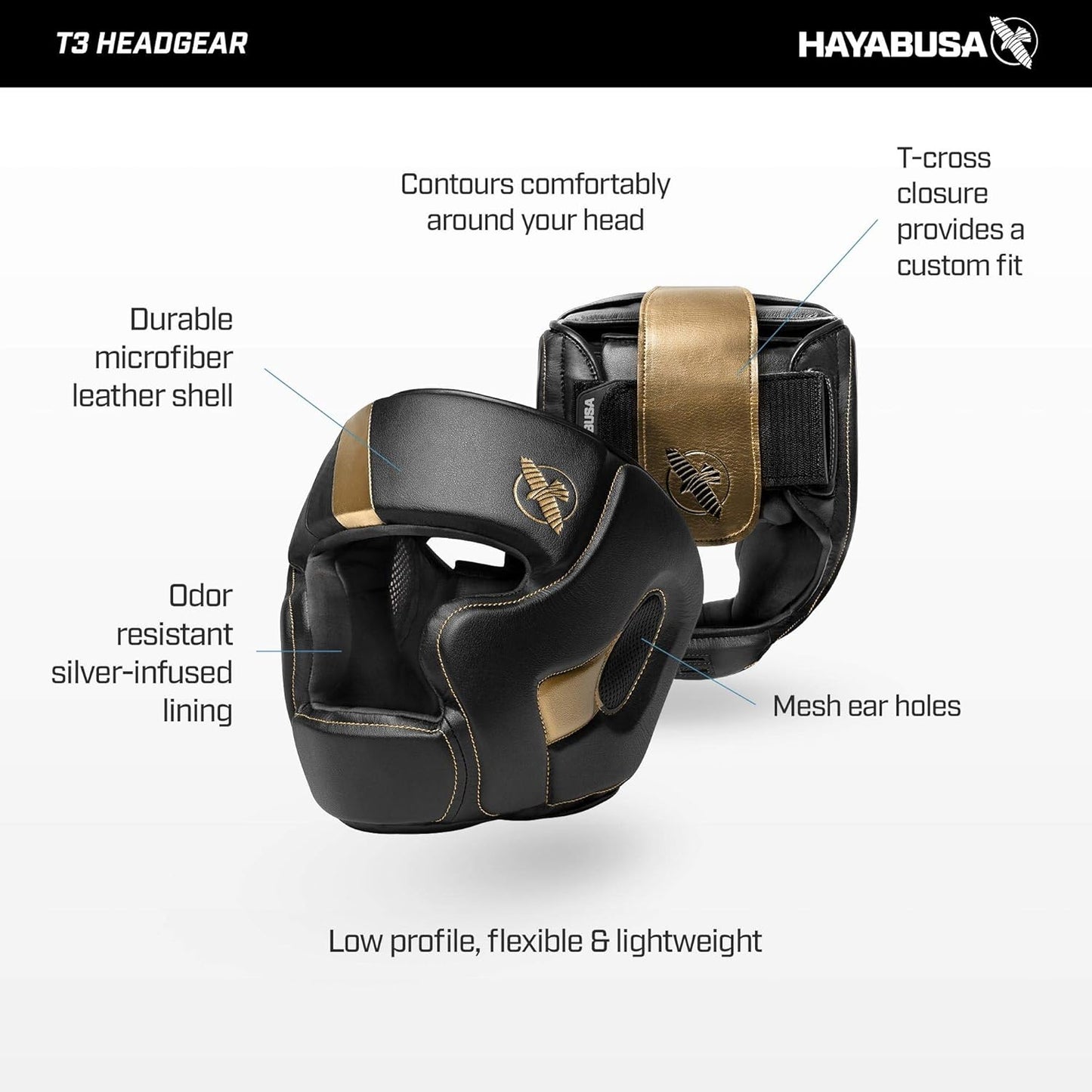 HAYABUSA T3 MMA HEADGEAR - Various Colors