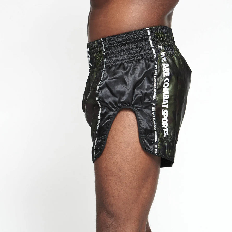 Leone Camo Thai Shorts - Groen of Grijs