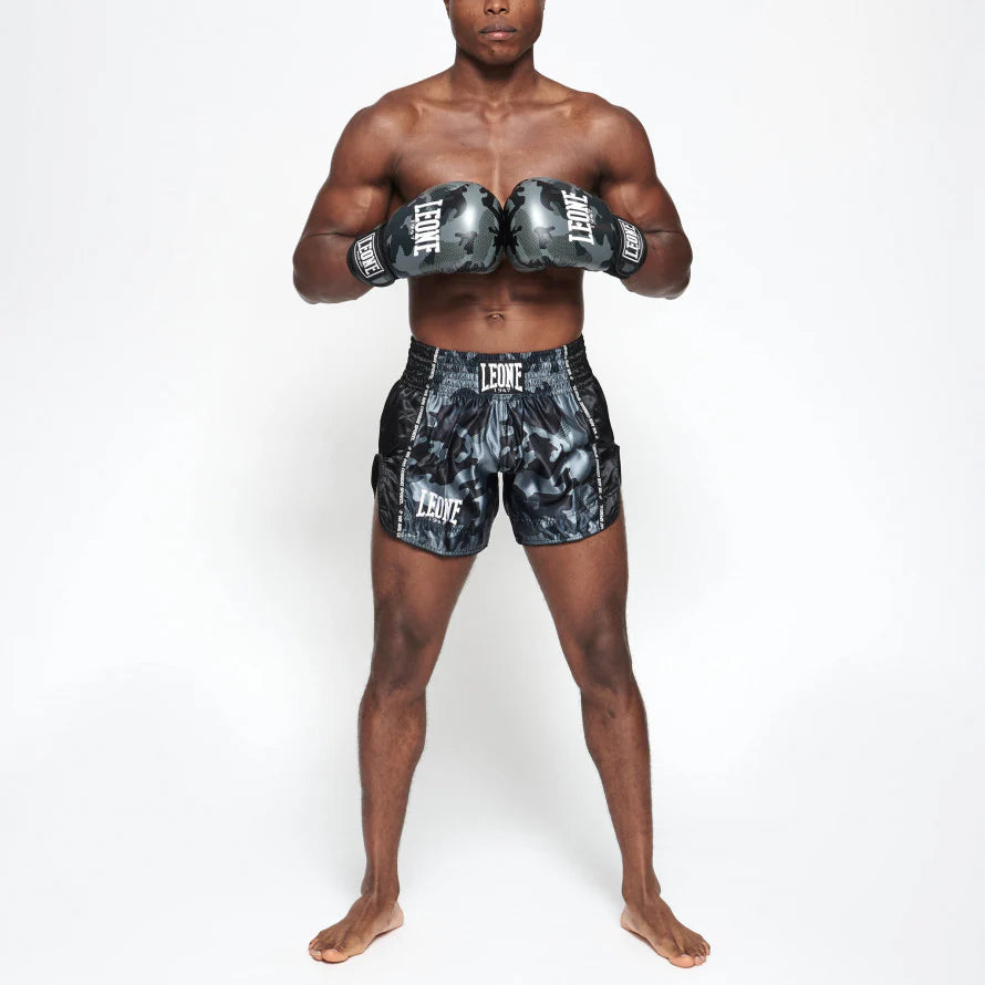 Leone Camo Thai Shorts - Groen of Grijs