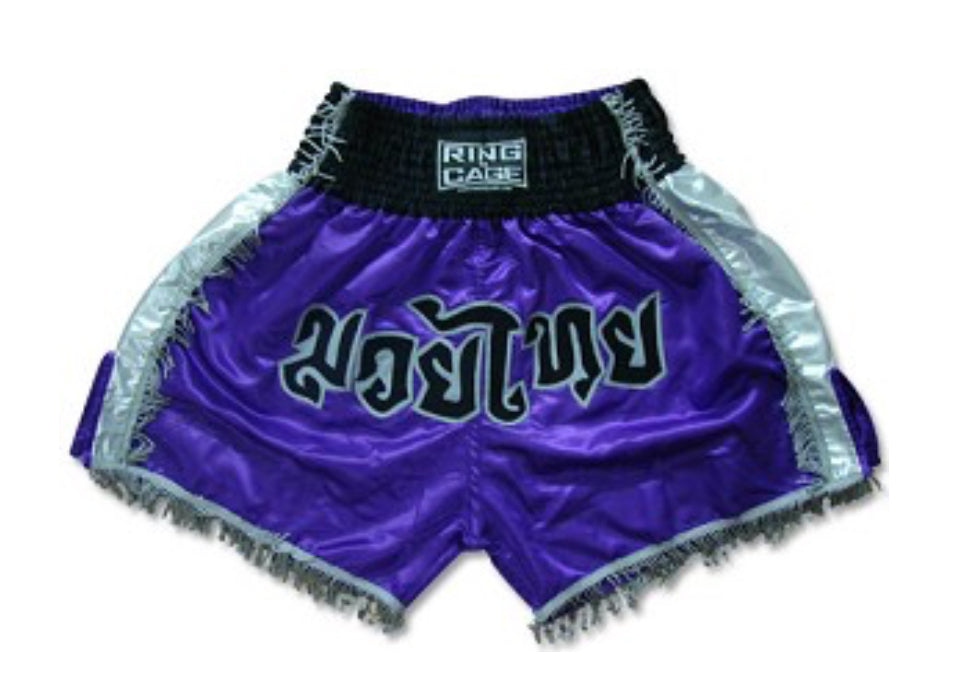 RING TO CAGE THAI SHORTS - Purple