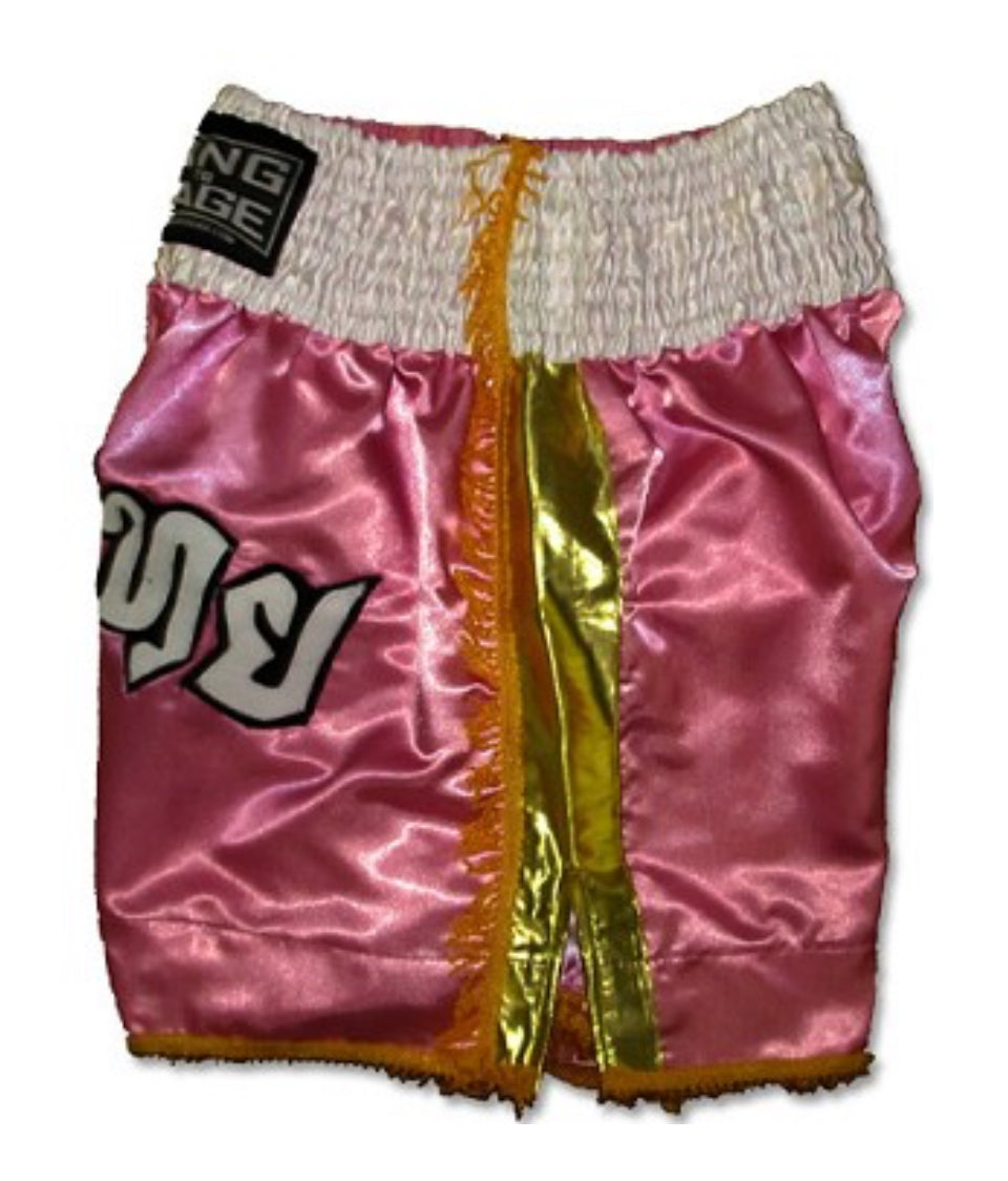 RING TO CAGE THAI SHORTS - Pink