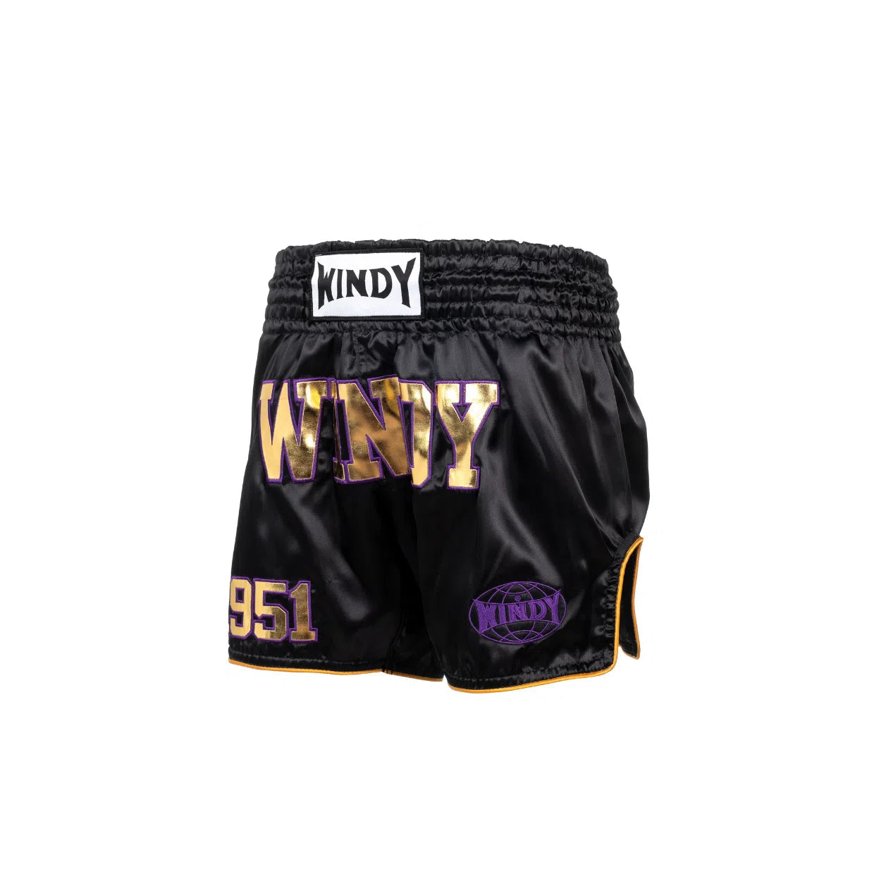 WINDY RETRO 2.0 THAI SHORTS - Satin Black