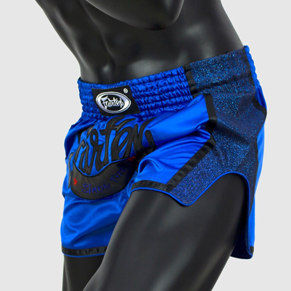 FAIRTEX ROYAL BLUE SLIM CUT THAI SHORTS