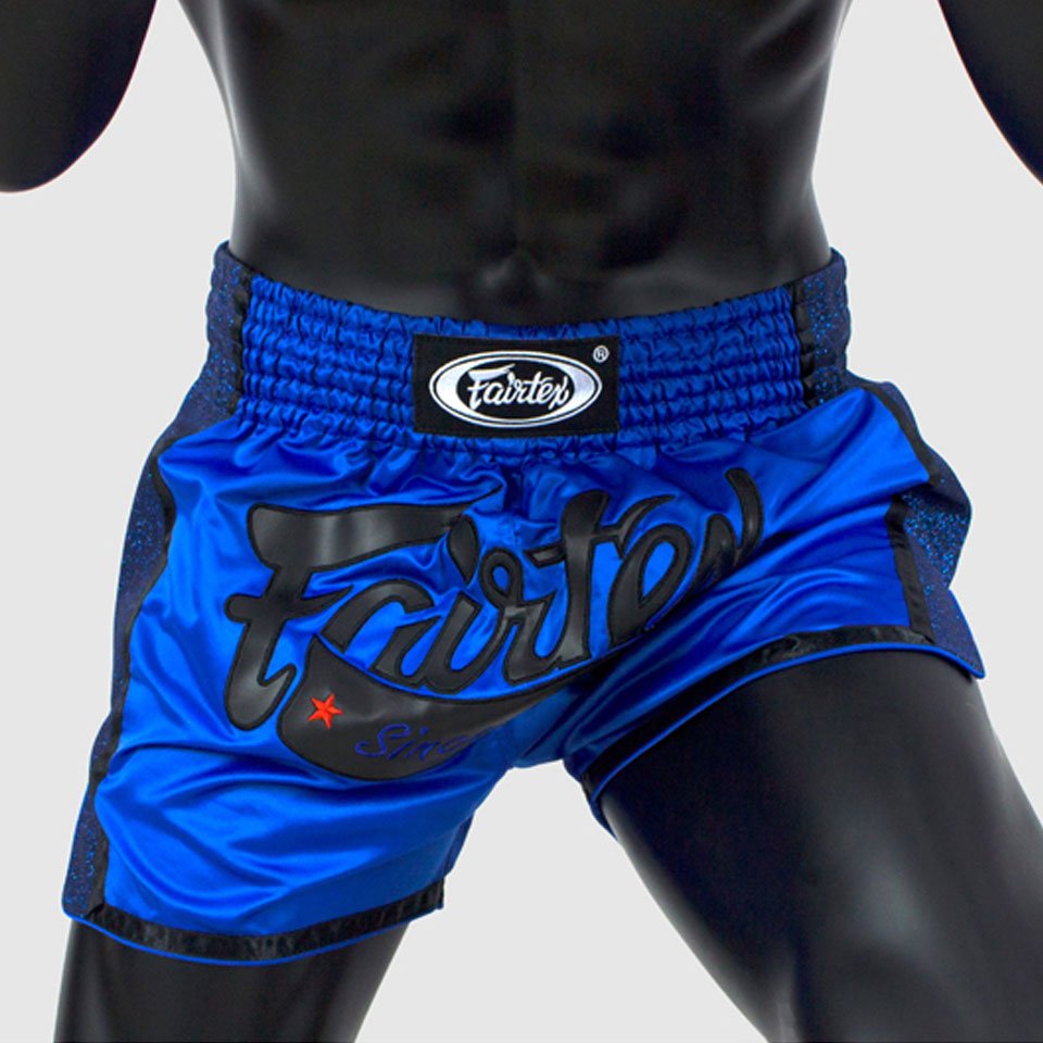 FAIRTEX ROYAL BLUE SLIM CUT THAI SHORTS