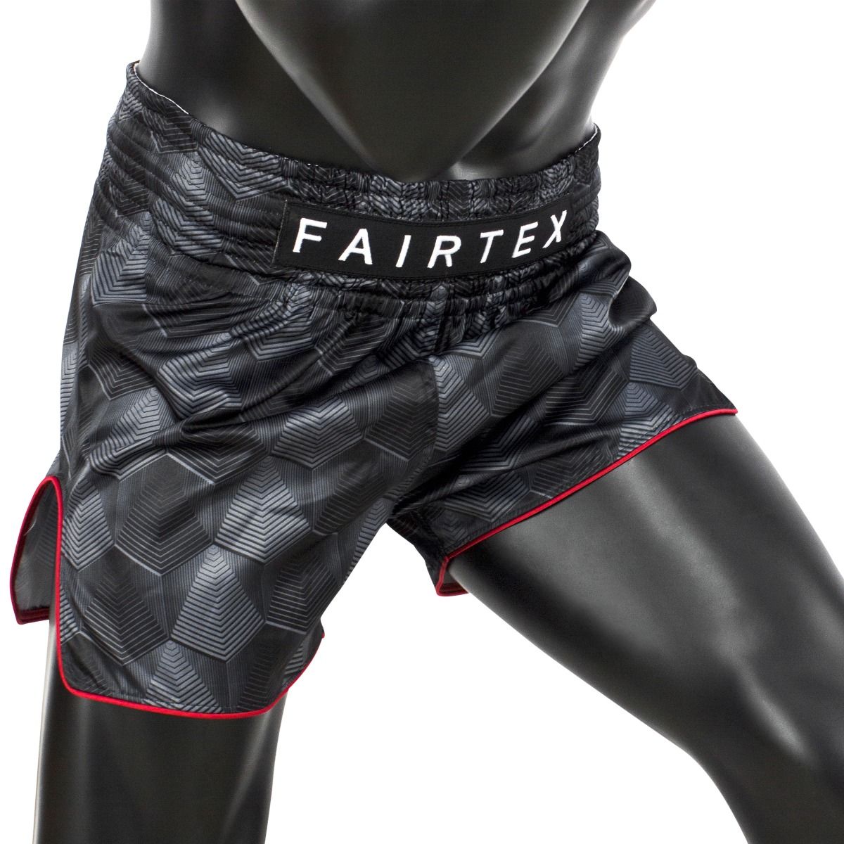 Fairtex Slim Cut Thai Shorts - Stealth - Black