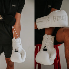 Everlast Elite 2 Pro Bokshandschoenen - Vetersluiting - Wit