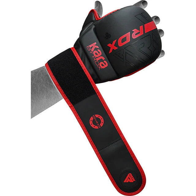 RDX F6 KARA MMA SPARRING GLOVES - 7oz - Red