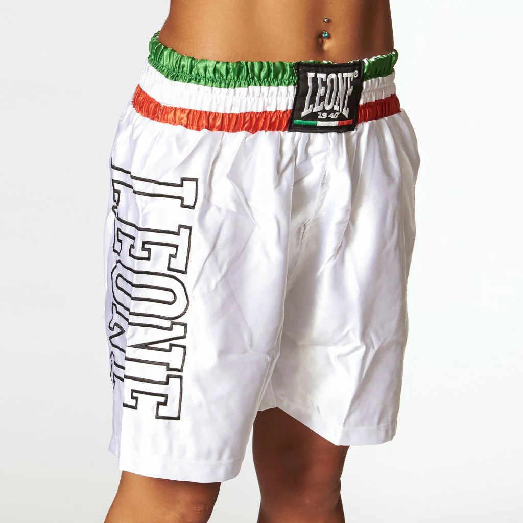 Leone Tricolore Boxing Shorts - White