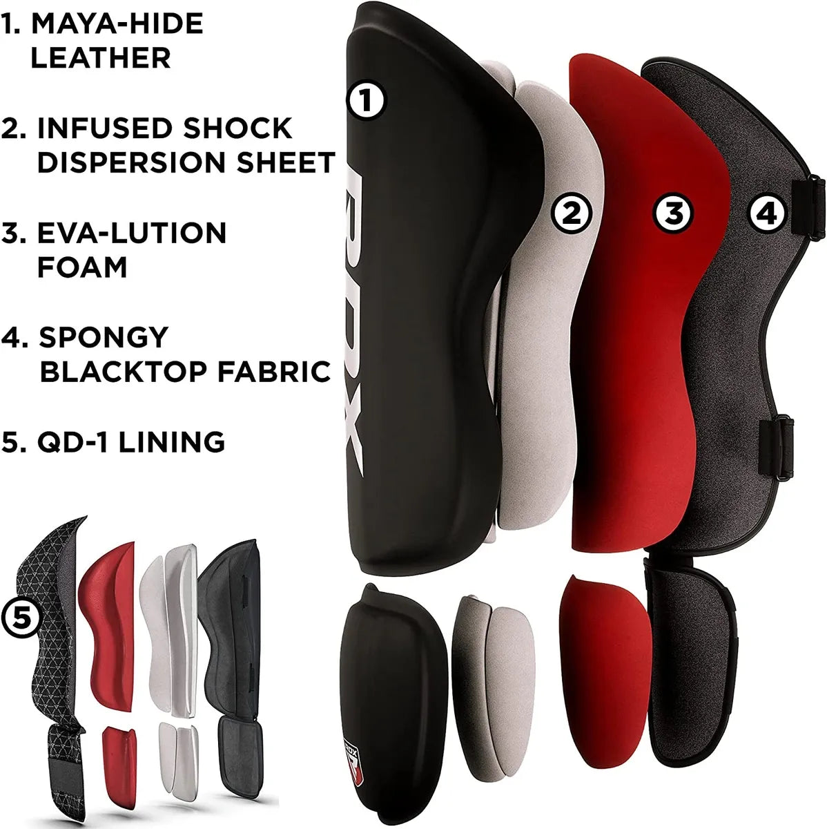 RDX T1 SHIN GUARDS - Various Colors