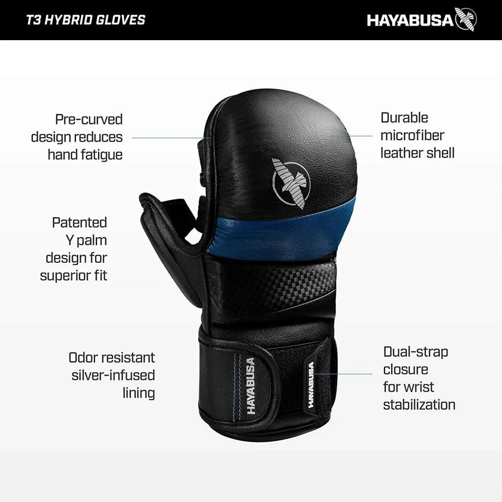 HAYABUSA T3 MMA SPARRING GLOVES - 7oz - Various Colors