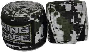 RING TO CAGE HAND WRAPS - Green Digital Camo