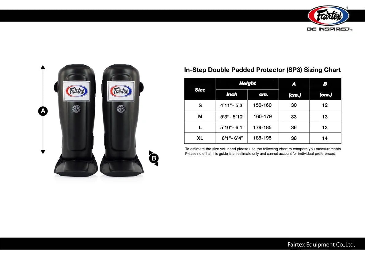 Fairtex SP3 Shin Guards - Black or Red