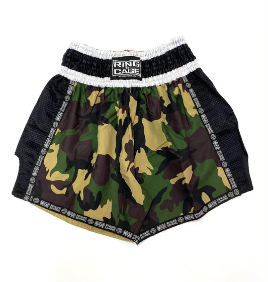 RING TO CAGE THAI SHORTS - Camo/Mesh