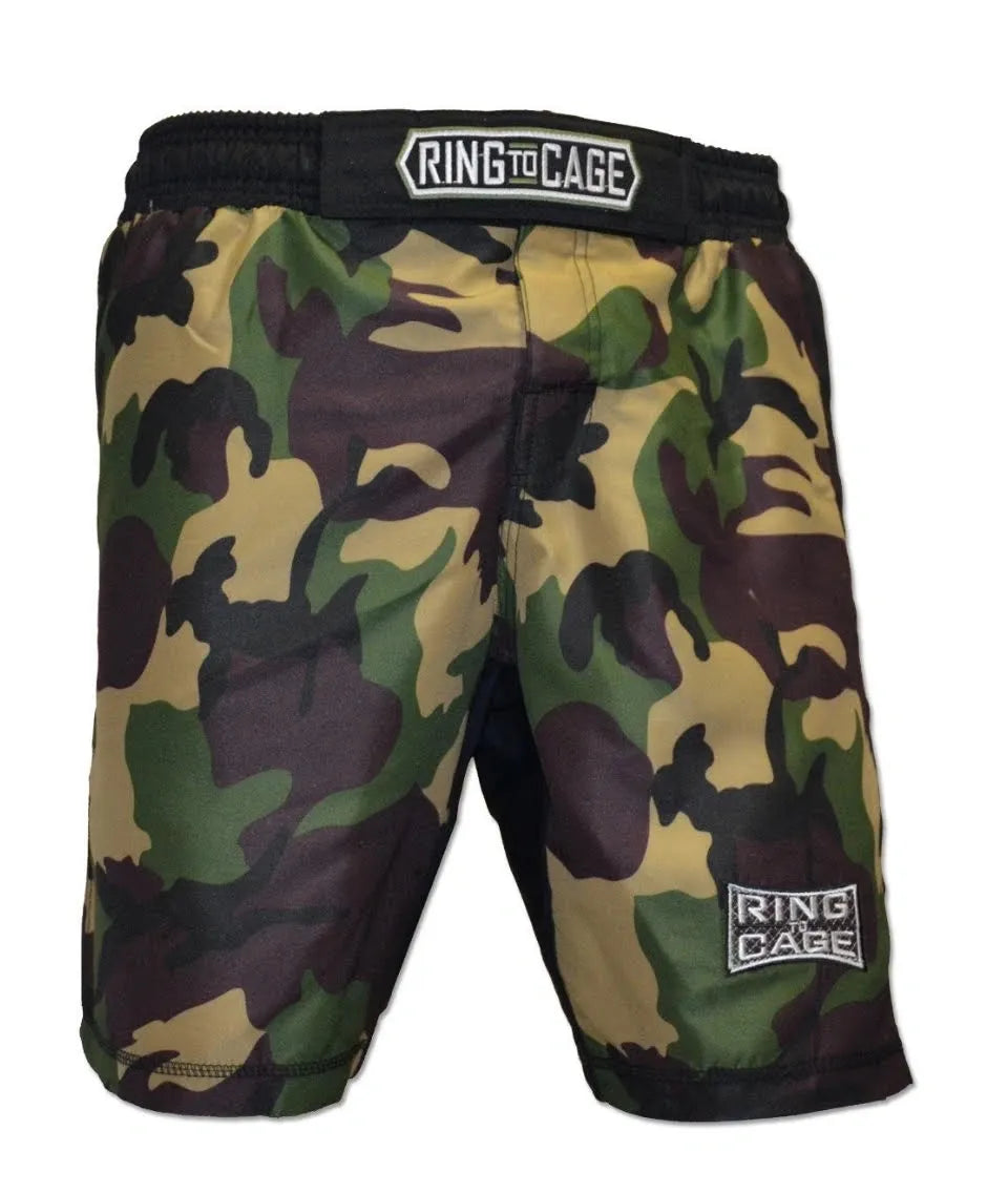 Ring To Cage Premium MMA Shorts - Camo