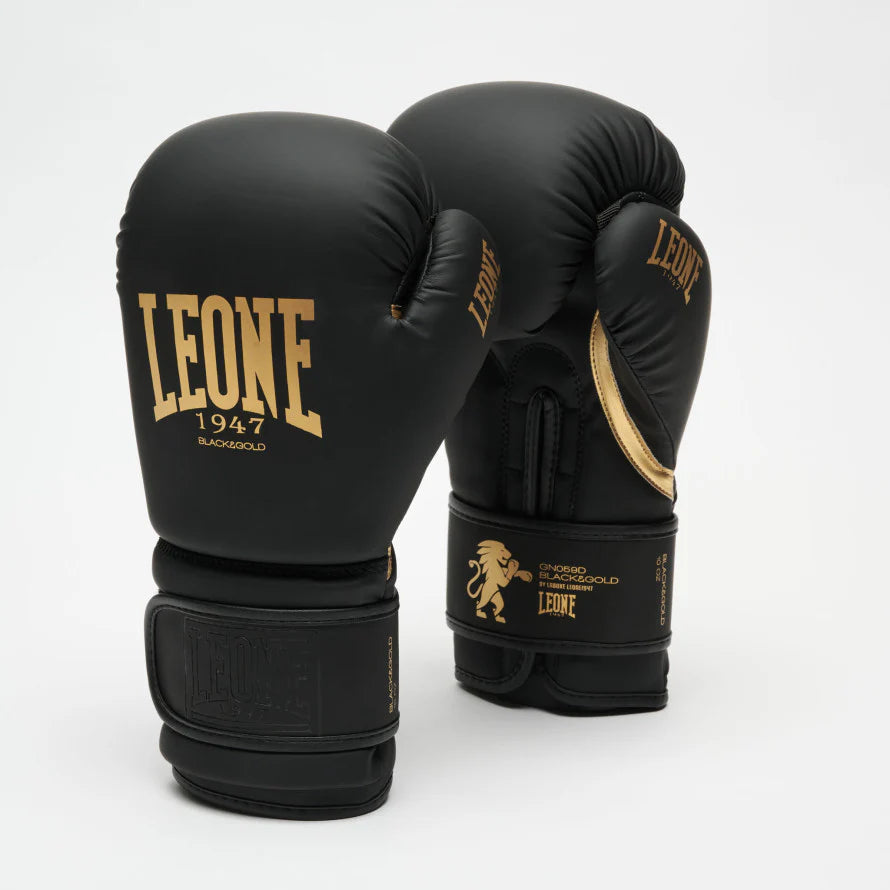 LEONE BLACK & GOLD EDITION BOXING GLOVES