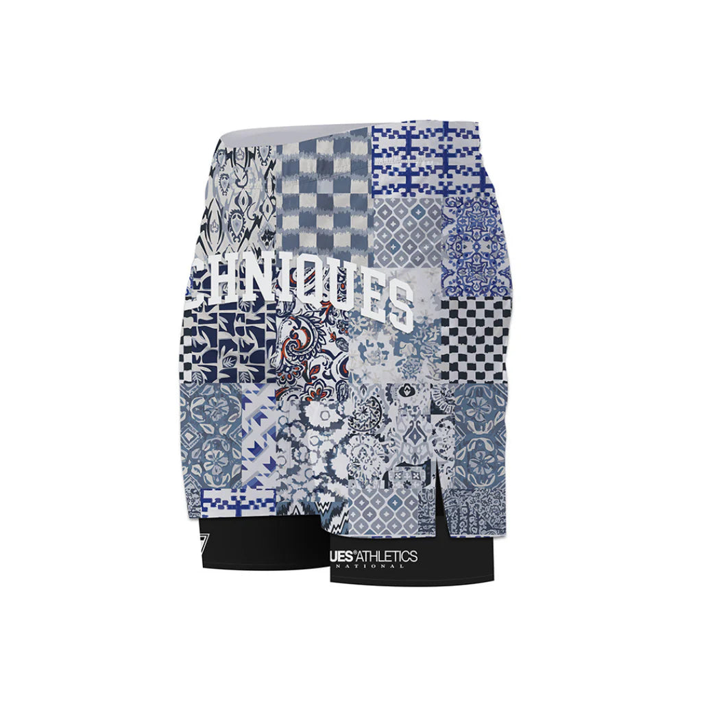 Techniques Combat Blue 2-in-1 MMA Shorts