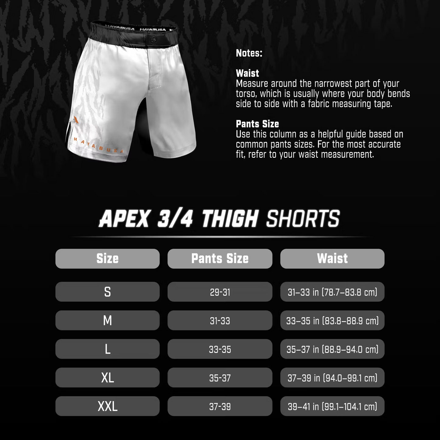 Hayabusa Apex Full Length MMA Shorts - Various Colors