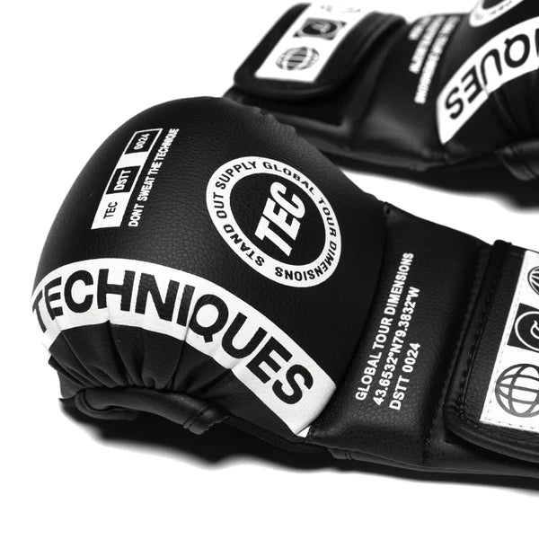 Techniques DST2 Puffy MMA Sparring Gloves - Black