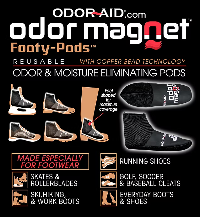Odor Aid - Odor Magnets Footy-Pads