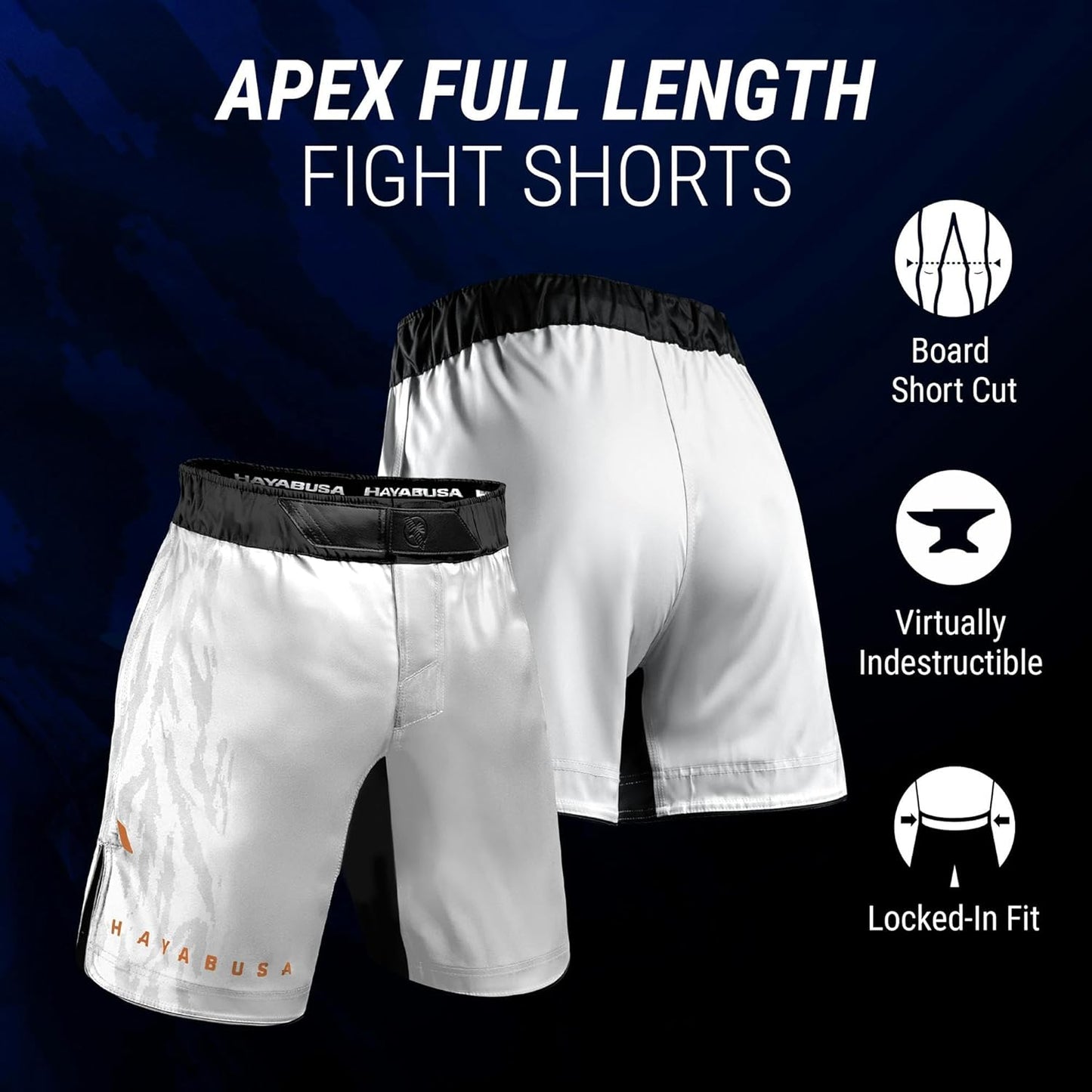 Hayabusa Apex Full Length MMA Shorts - Various Colors