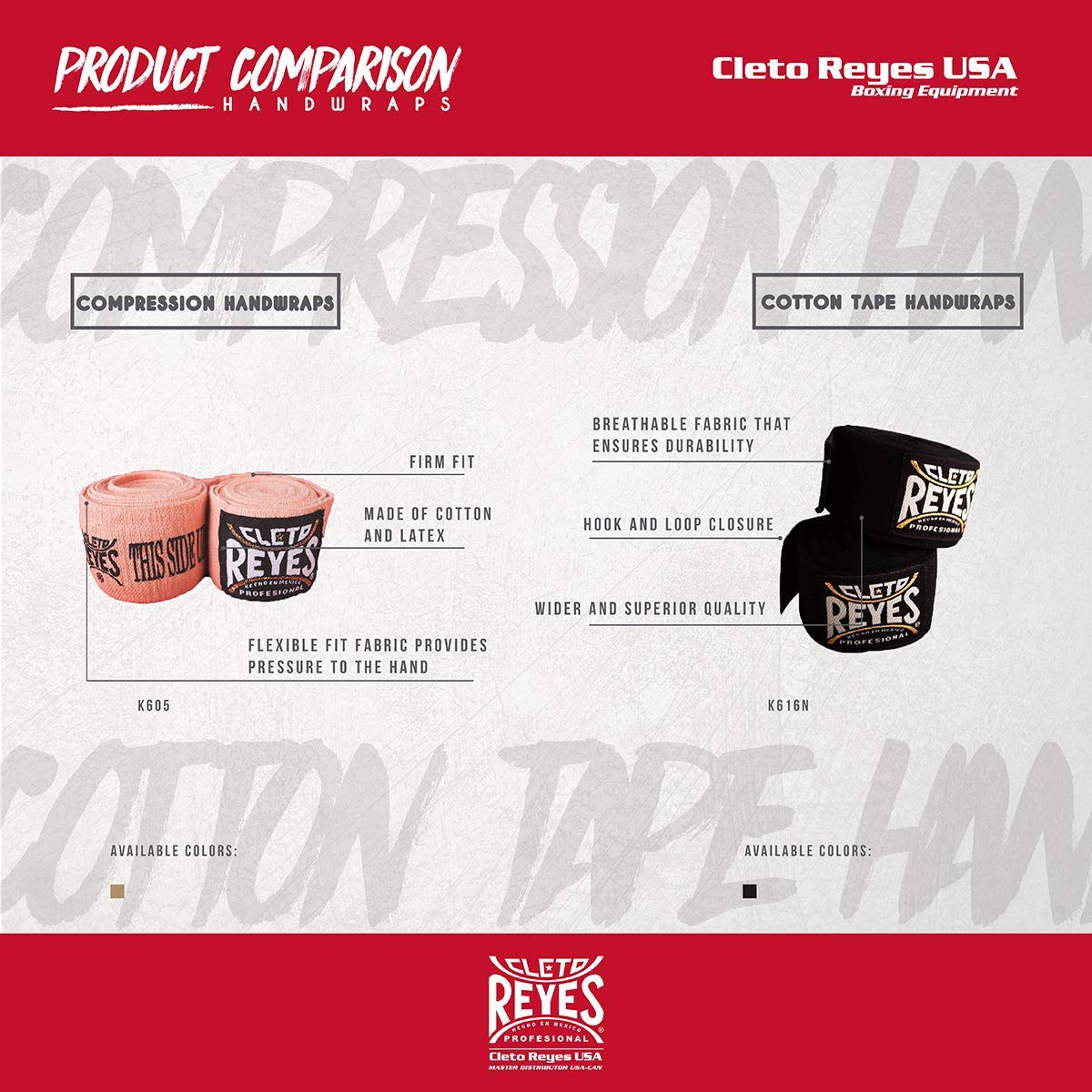 CLETO REYES HIGH COMPRESSION HAND WRAPS