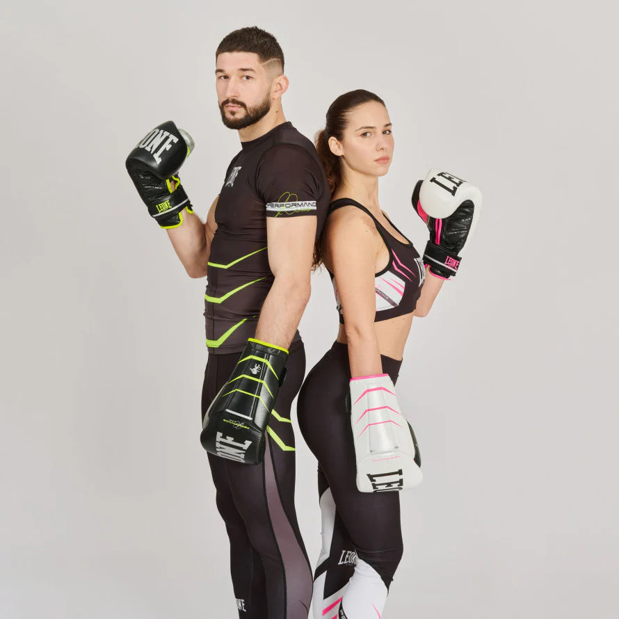 LEONE REVO FLUO BOXING GLOVES - Black or White