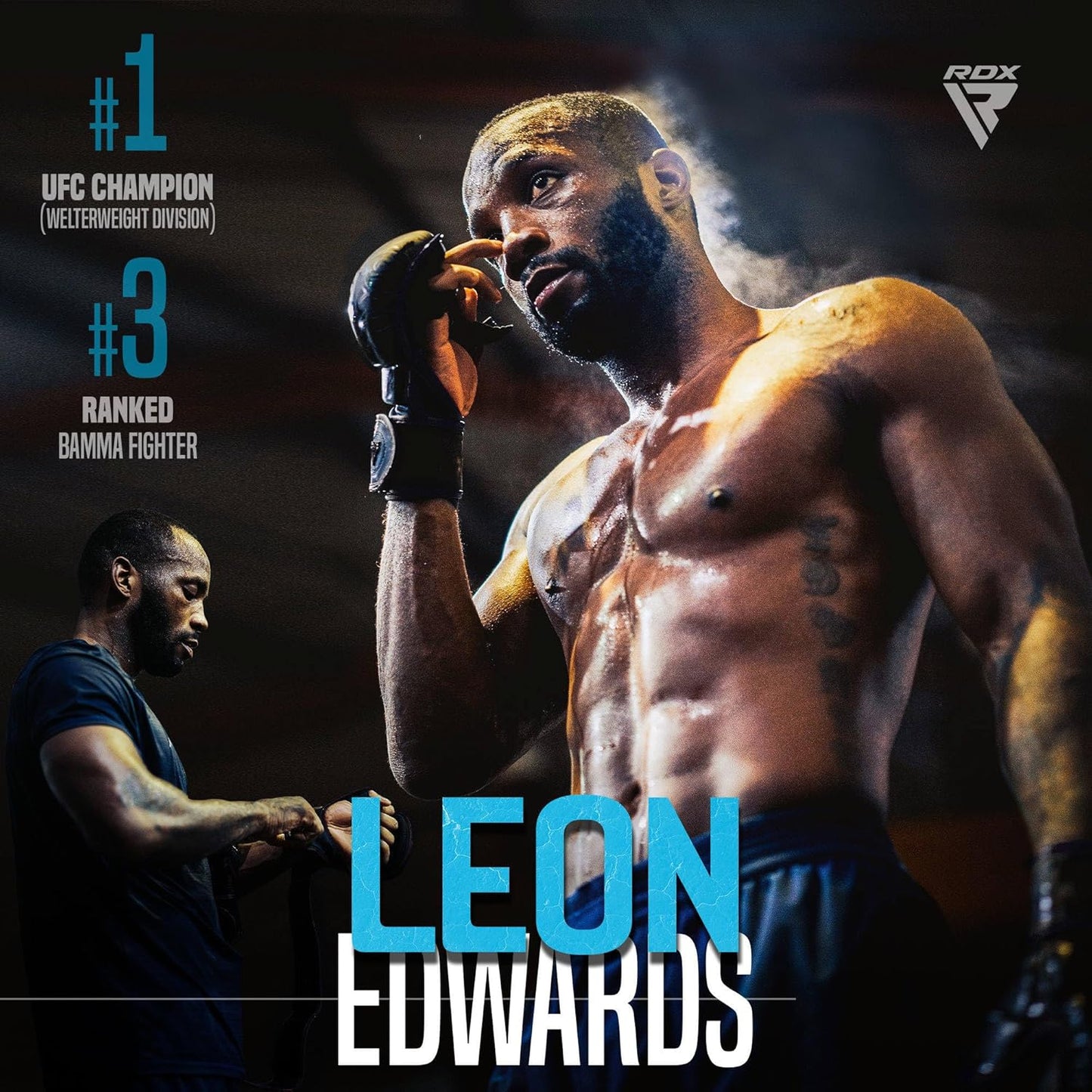 RDX F6 Kara MMA Sparring Gloves - 7oz - Black/Black