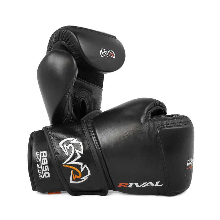 RIVAL RB50 INTELLI-SHOCK COMPACT BAG GLOVES - Black or White