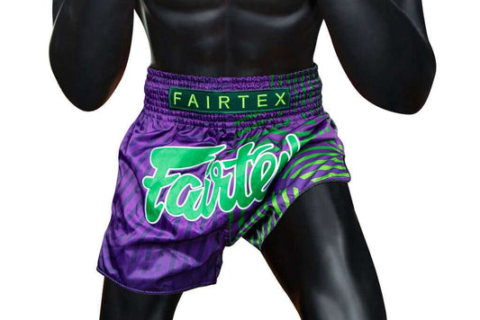 FAIRTEX SLIM CUT THAI SHORTS - PURPLE RACER