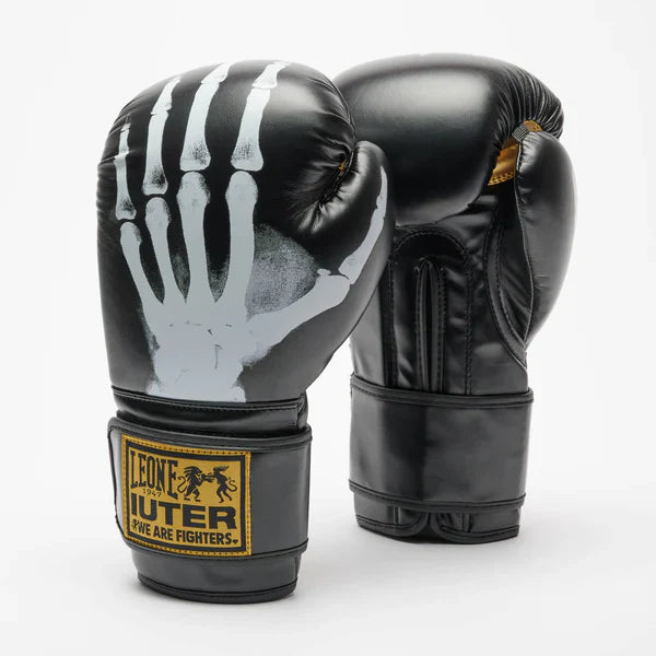 Leone Iuter Boxing Gloves - Black