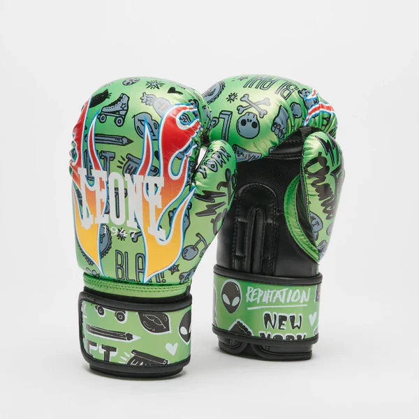 Leone Flames Boxing Gloves - Kids