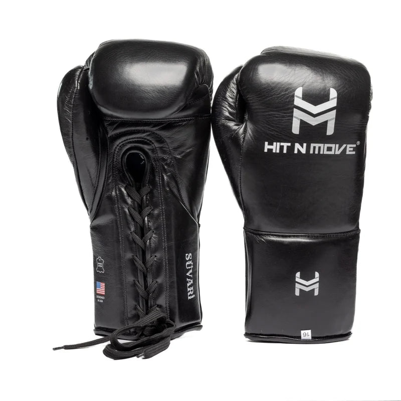 Hit N Move Horse Hair Suvari LaceUp Boxing Gloves - Multiple Colors