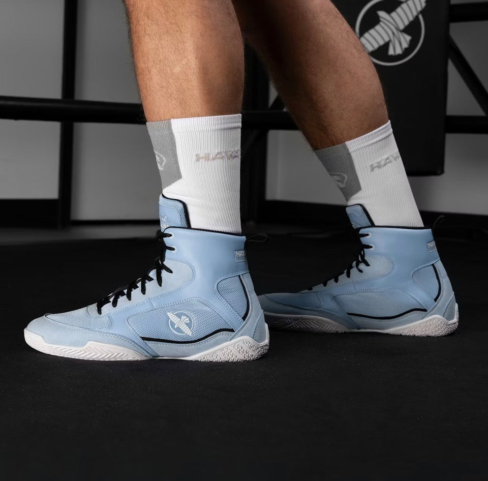 Hayabusa Pro Boxing Shoes - Powder Blue