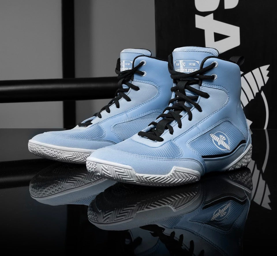 Hayabusa Pro Boxing Shoes - Powder Blue