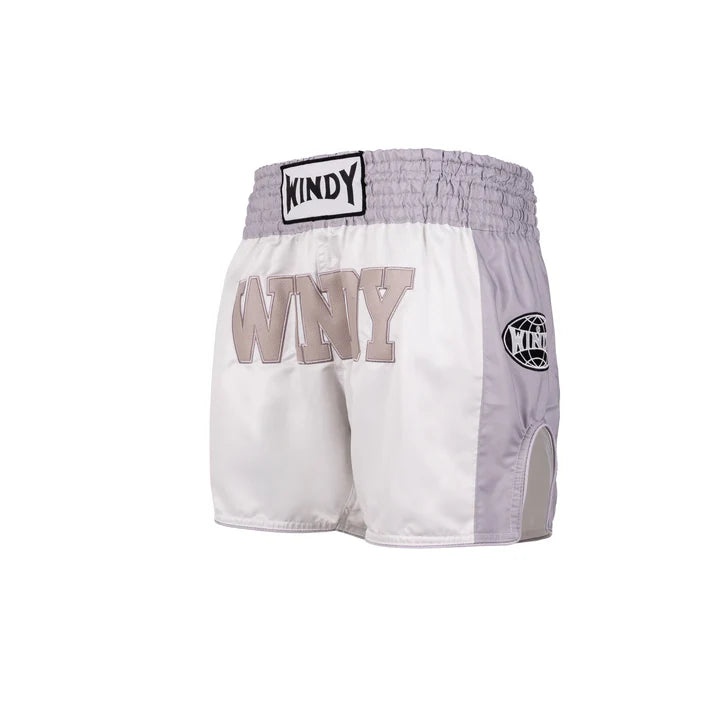 WINDY RETRO 2.0 THAI SHORTS - White/Gray