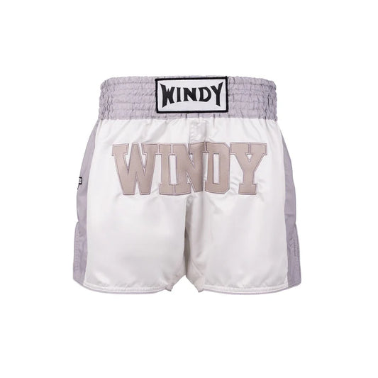 WINDY RETRO 2.0 THAI SHORTS - White/Gray