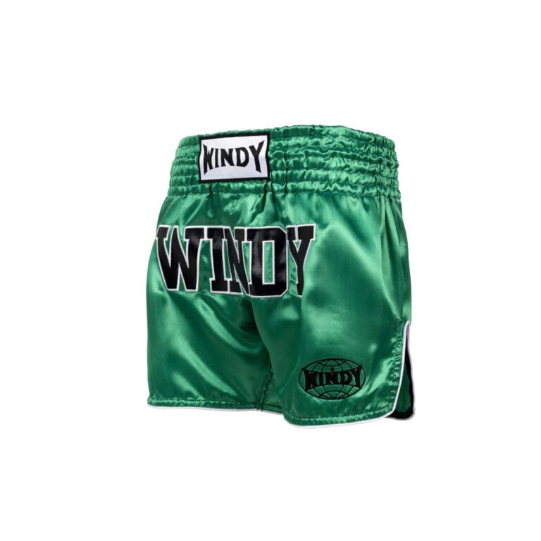 Windy Retro 2.0 Thai Shorts - Satin Green