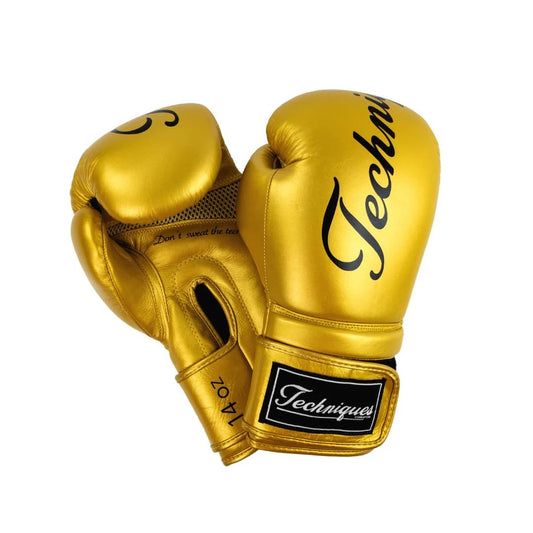 Techniques Akala Professional Boxing Gloves - Gold
