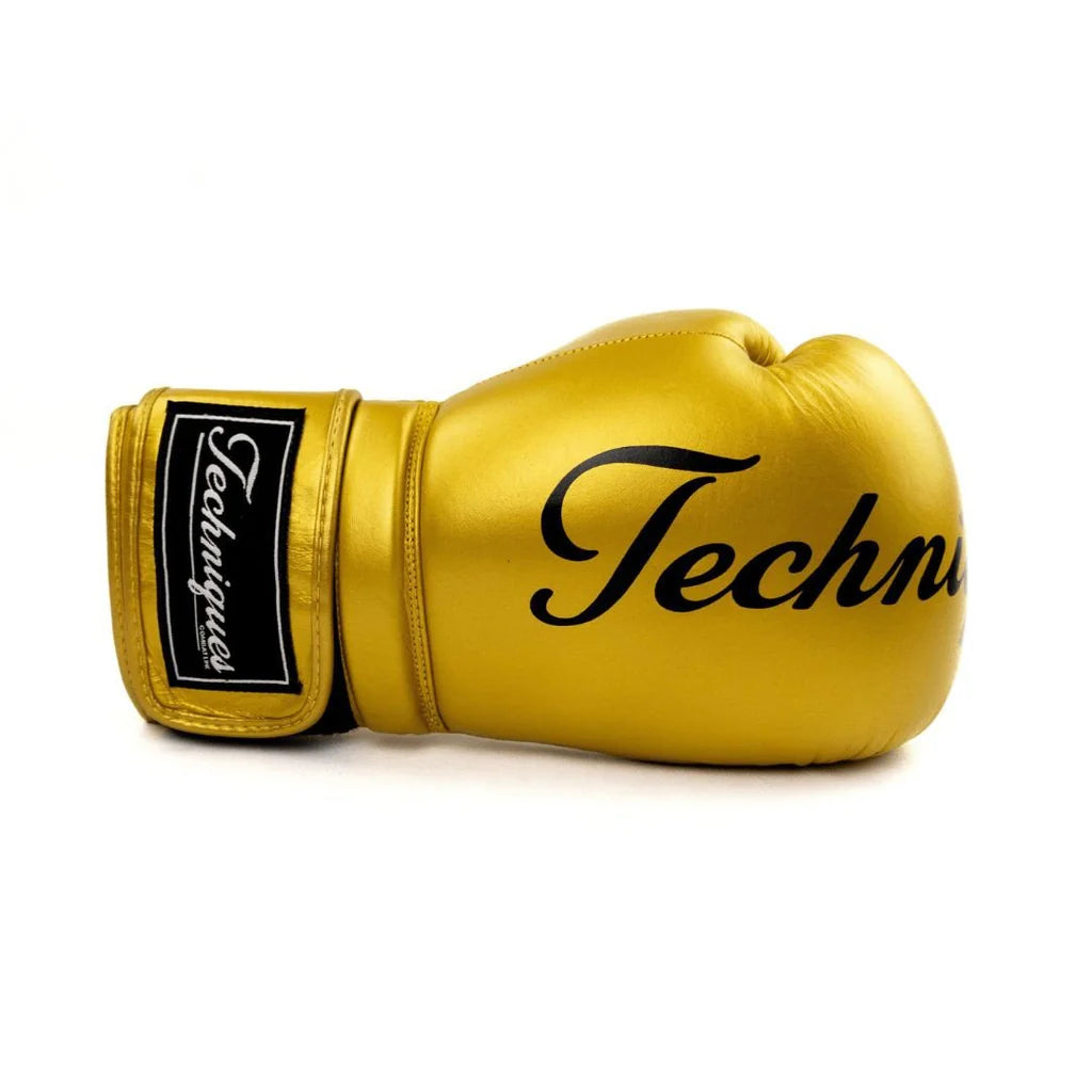 Techniques Akala Professional Boxing Gloves - Gold