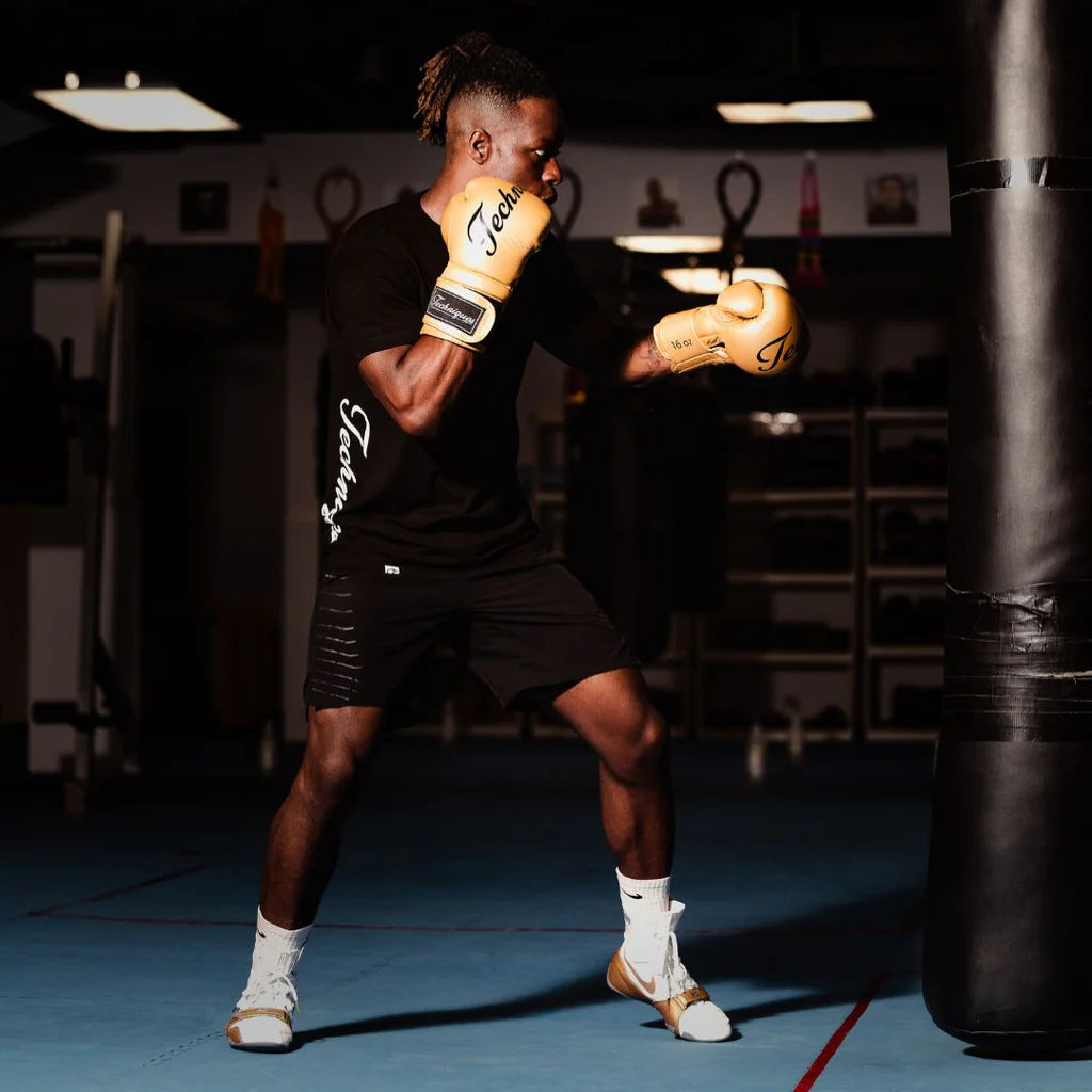 Techniques Akala Professional Boxing Gloves - Gold