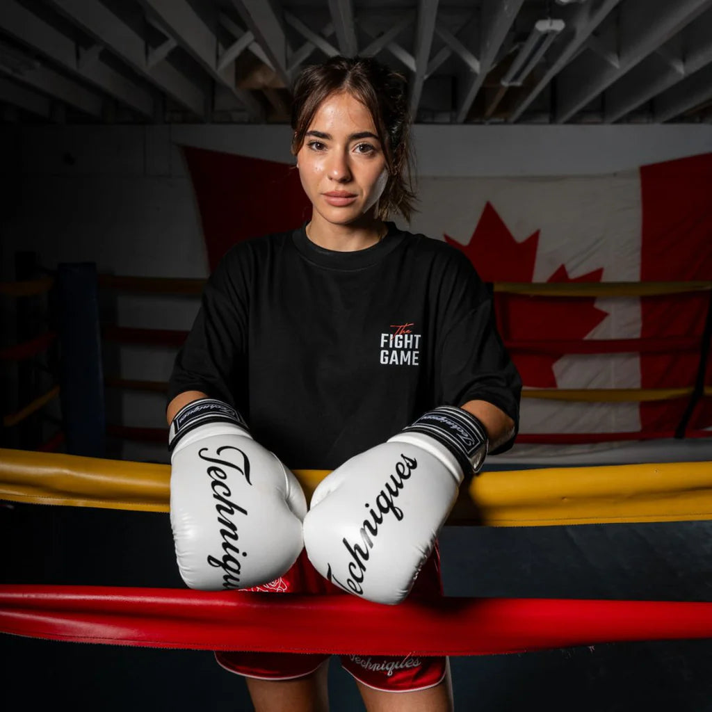 Techniques Akala Professional Boxing Gloves - Black or White