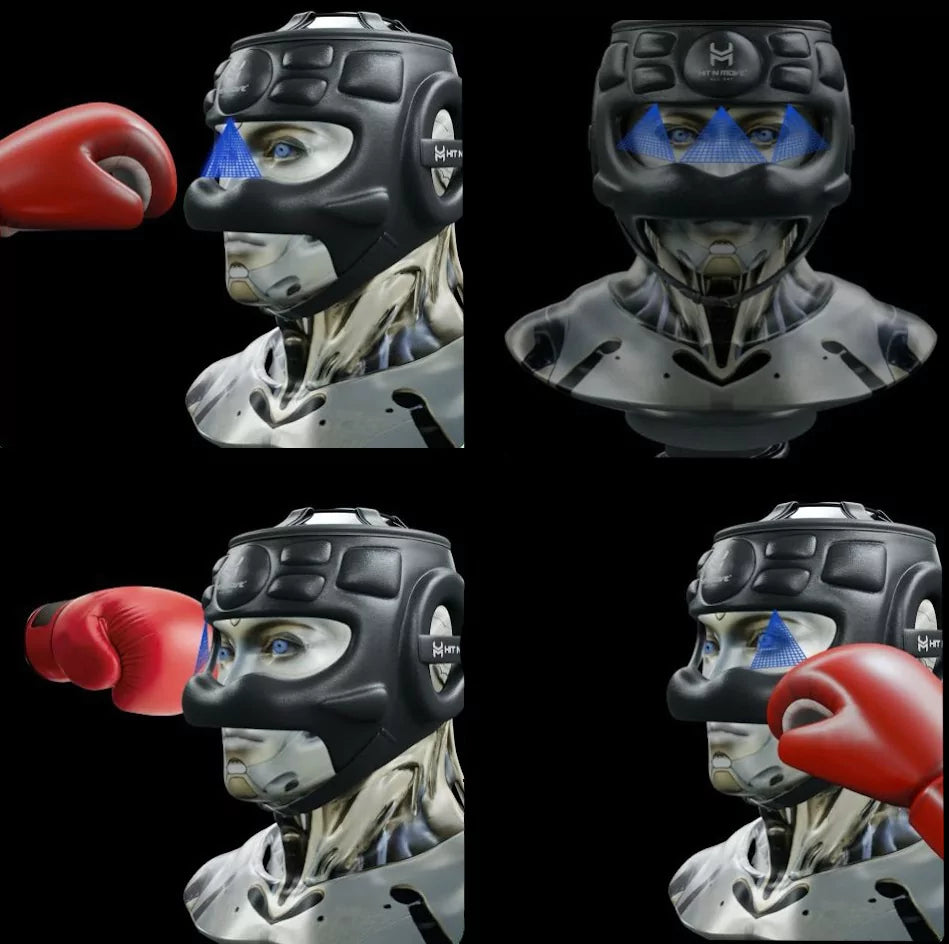 Hit N Move Face Saver Vision Headgear - Multiple Colors