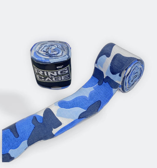 RING TO CAGE HAND WRAPS - Blue Camo