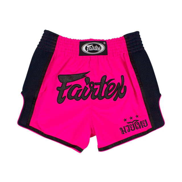 FAIRTEX SLIM CUT THAI SHORTS - Shocking Pink