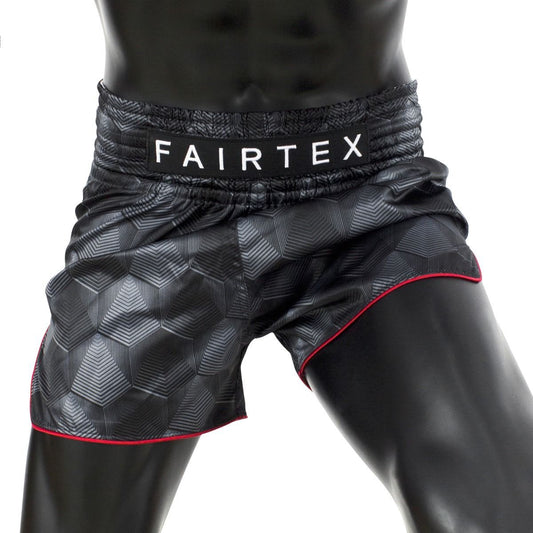 FAIRTEX SLIM CUT THAI SHORTS - STEALTH - Black