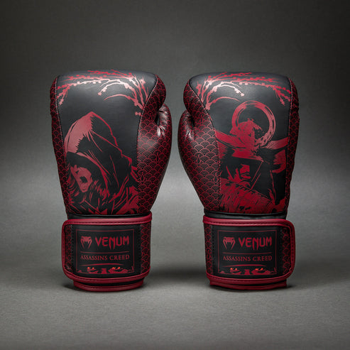 Venum Assassin's Creed Shadows Boxing Gloves - Black/Burgundy